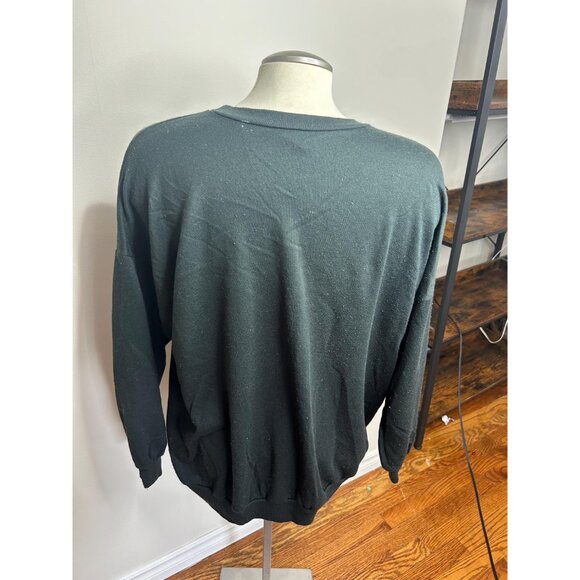 Vintage Halloween ugly cute sweater ghost pumpkin - size large - pilling - Picture 5 of 9